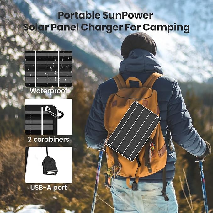 FlexSolar 6W Mini USB Solar Panel, IP67 Waterproof Monocrystalline Module DIY - Image 3