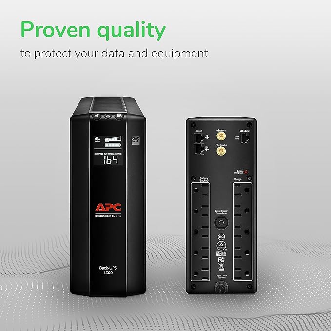 APC Back-UPS Pro 1500VA UPS Battery Backup & Surge Protector, BX1500M Backup - Image 8