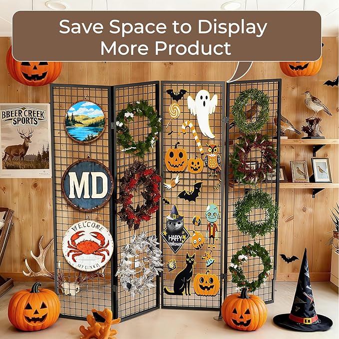DEMEGA Grid Wall Panels Foldable Gridwall Panel Display Stand Art Show Display - Image 5