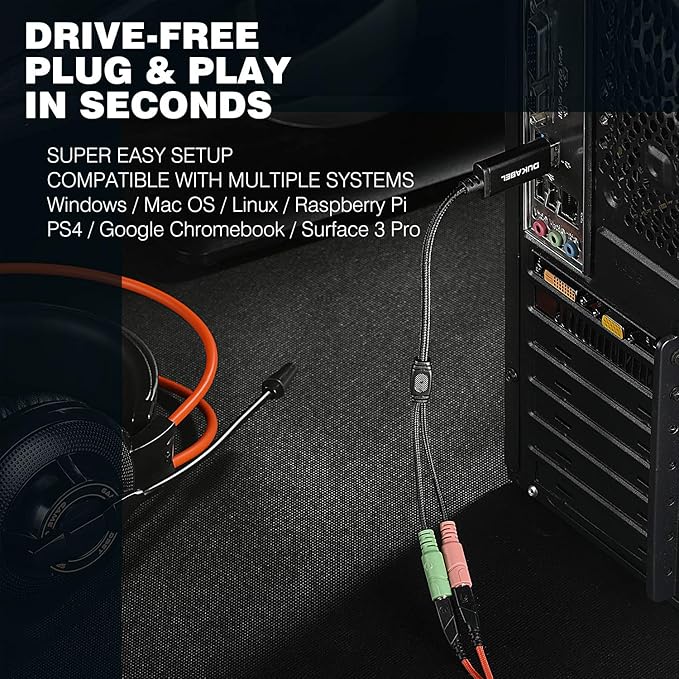 DuKabel USB to 3.5mm Jack TRS AUX Adapter - Image 6