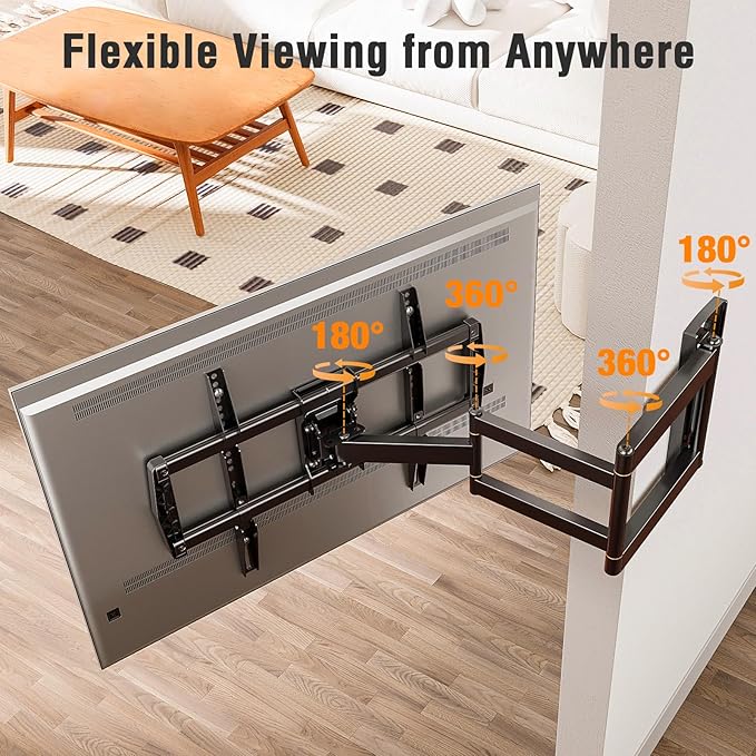 ELIVED Long Arm TV Wall Mount for Most 42-75 Inch TVs, 30 Inch Long Extension - Image 2