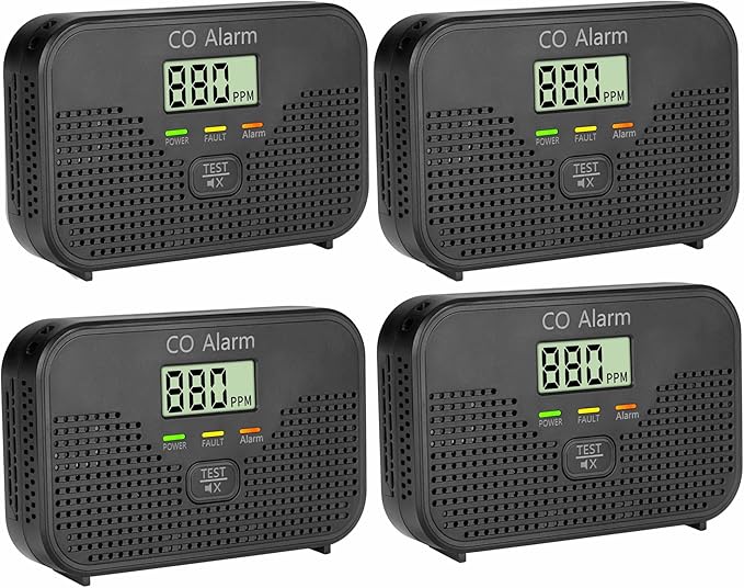 Carbon Monoxide Detector Powered by AA Battery, CO Monitoring Alarm by Unknown
