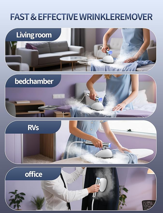 Sundu 1500W Professional Garment Steamer, 2-in-1 Vertical & Handheld - Image 8