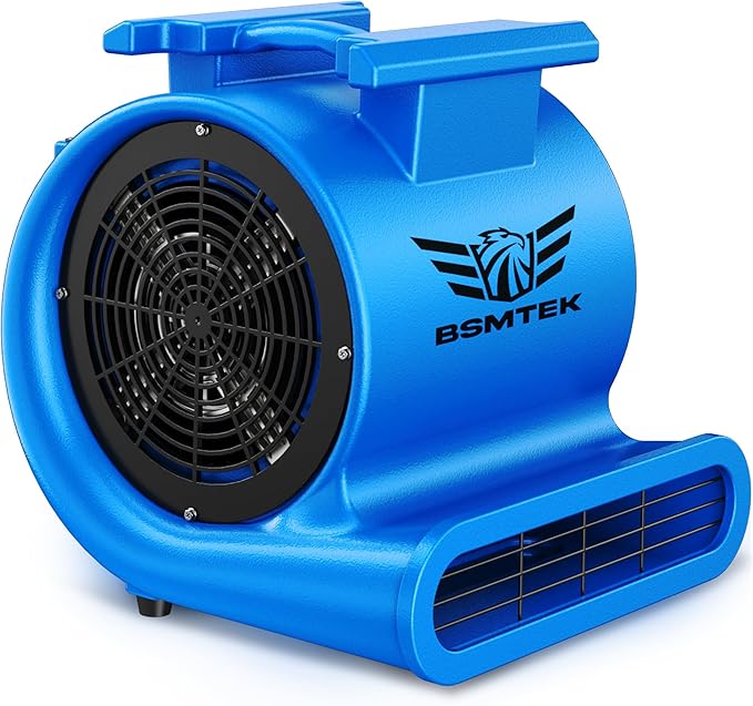 BSMTEK Air Mover Blower Fan, Industrial 1.5HP MAX10000CFM Monster Floor Blower by BSMTEK