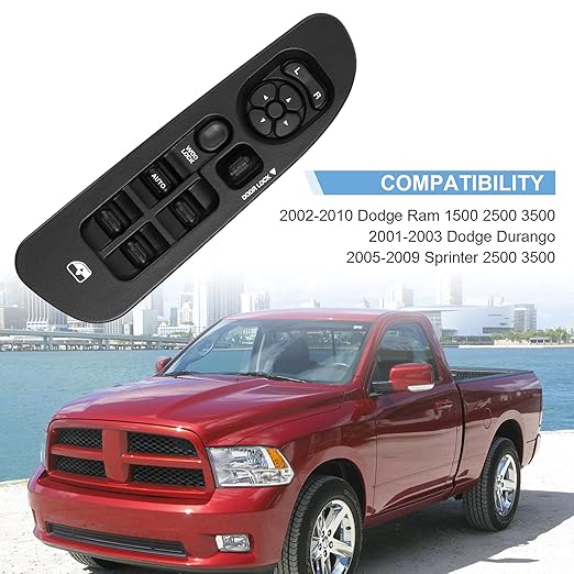 BASIKER Master Power Window Switch and Bezel, Driver Side Window Switch Bezel - Image 4