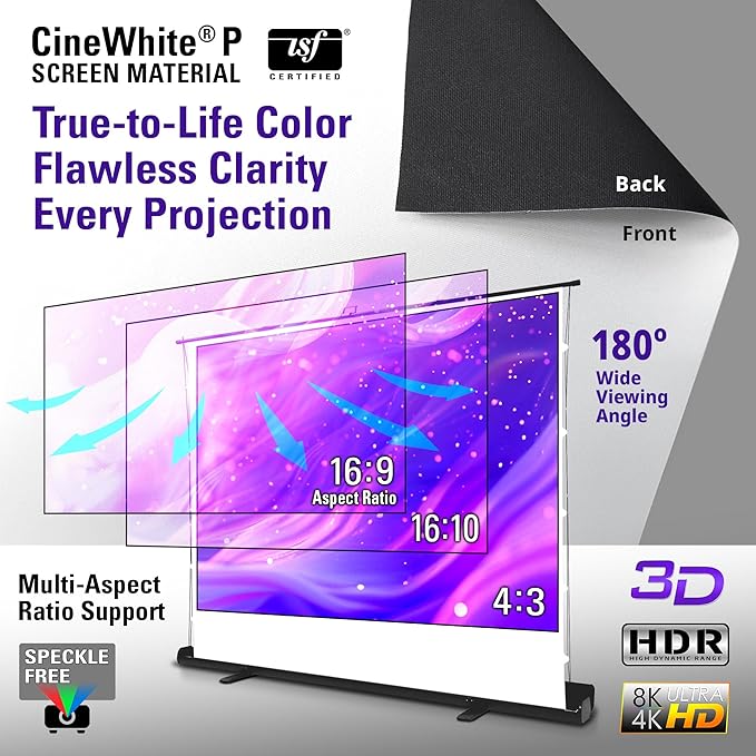 Elite Screens ezCinema Tab-Tension 16:9 X-Ratio Portable Projector Screen - Image 7