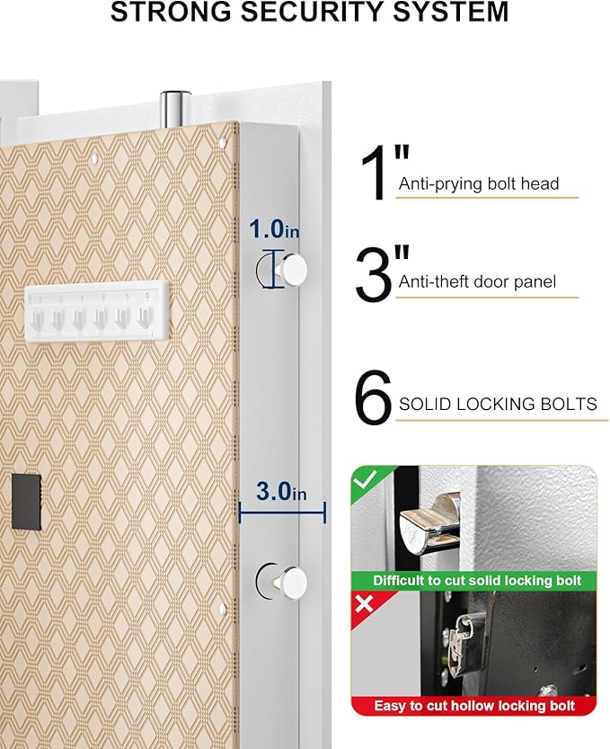 TIGERKING 11.5 Cu Ft Large Heavy Duty Home Security Safe – Digital Touchscreen - Image 3