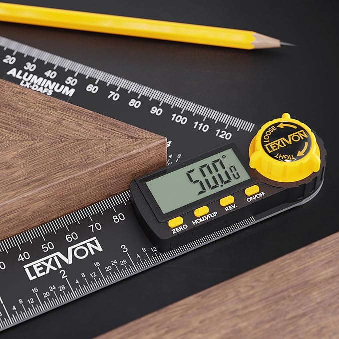 LEXIVON Aluminum Digital Angle Finder Gauge, 10-inch/250mm Multi-Purpose - Image 6