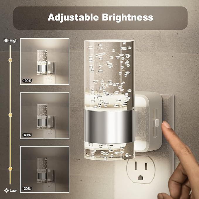 JandCase Night Light, Night Lights Plug into Wall, 2 Pack LED Nightlight - Image 2