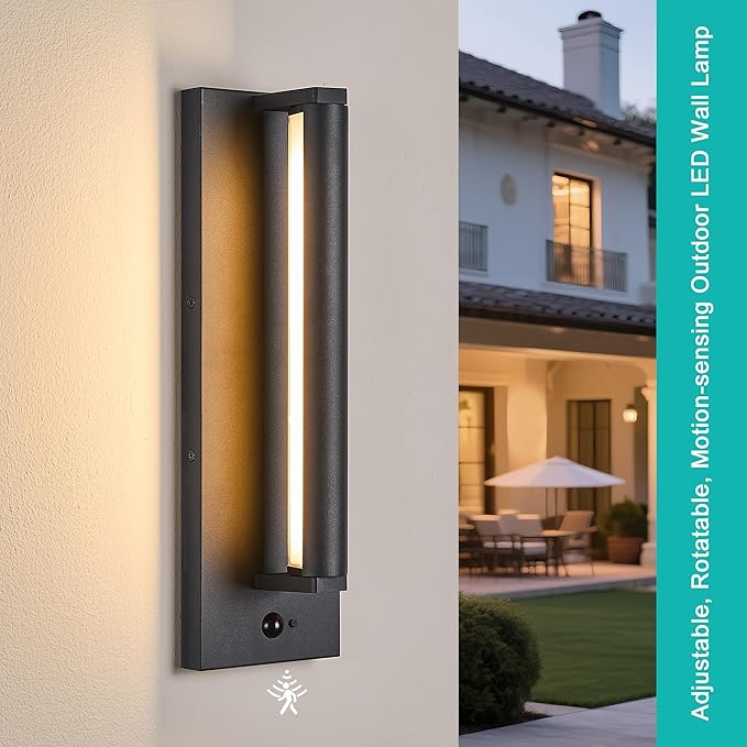 Tarentlight Modern PIR Motion Sensor Outdoor LED Wall Light, - Image 5