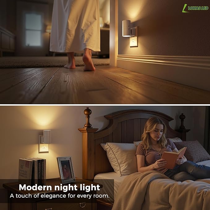 L LOHAS LED Night Light Plug in, Night Lights Plug into Wall, Dusk to Dawn - Image 4