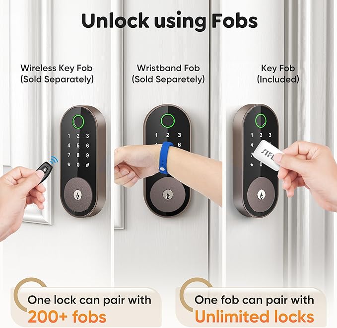 Fingerprint Smart Deadbolt - Image 4
