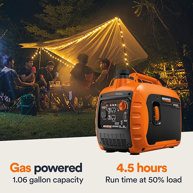 Generac 3, 300-Watt Gas Powered Portable Inverter Generator - Image 4