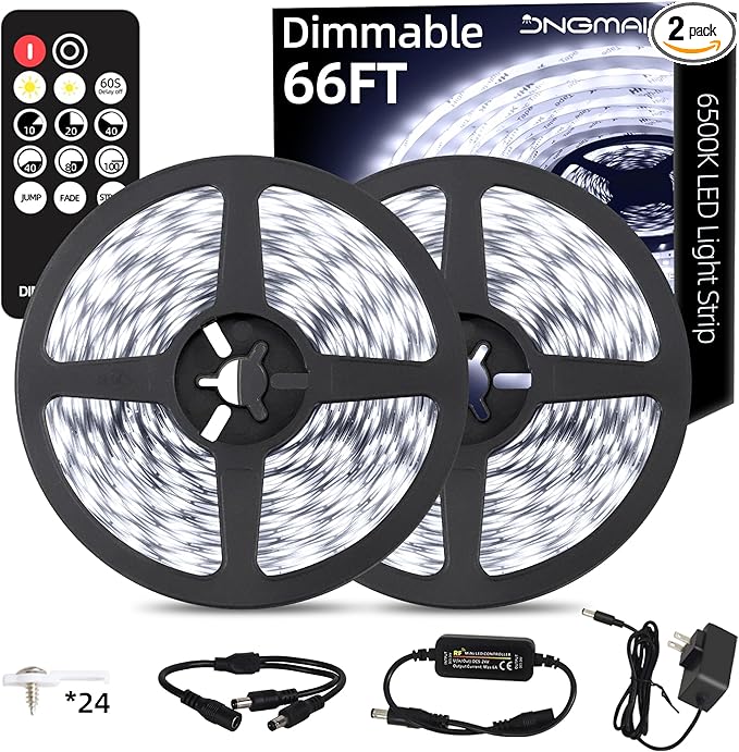 JNGMAIR 66ft LED Strip Lights by JNGMAIR