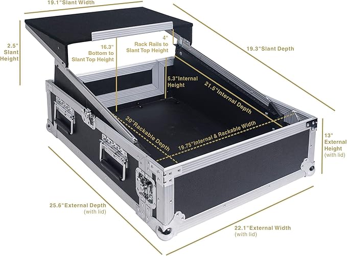Sound Town 2U Glide Style Rack Case - Image 6