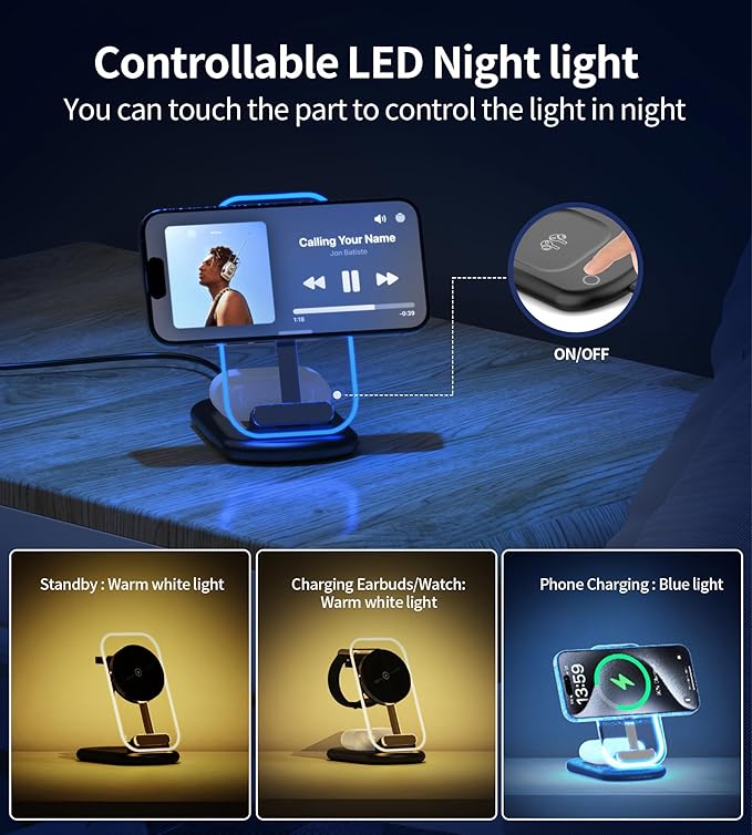 3 in 1 Magnetic Wireless Charging Station - Image 3