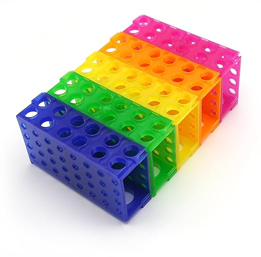 Heathrow Scientific HS29022G Interlocking 4 Way Tube Rack, Polypropylene by HeathrowScientific