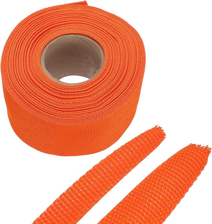 MECCANIXITY Braided Cable Sleeves Heat Shrinkable Fabric Sleeving, Network by MECCANIXITY
