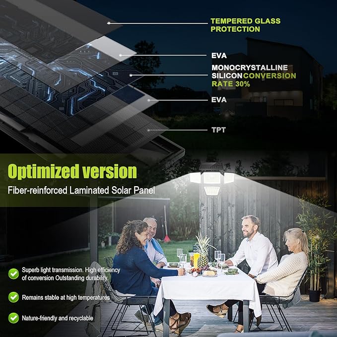 daphino 3000LM Solar Lights Outdoor - Image 5