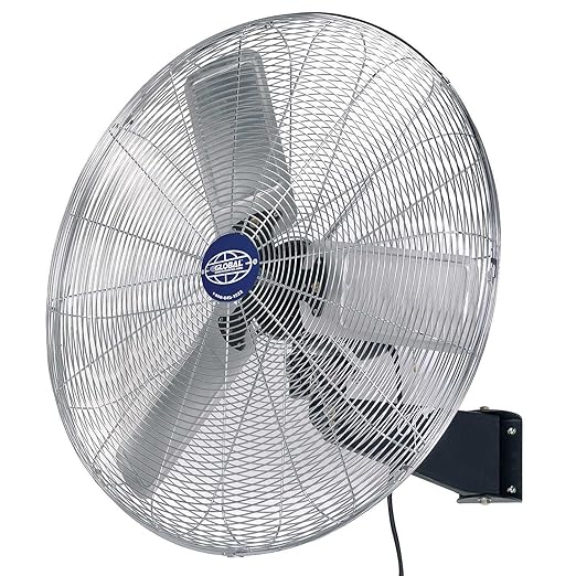 Global Industrial Deluxe Wall Mount Fan, Fixed and Oscillating Head, 3 Speed by GlobalIndustrial