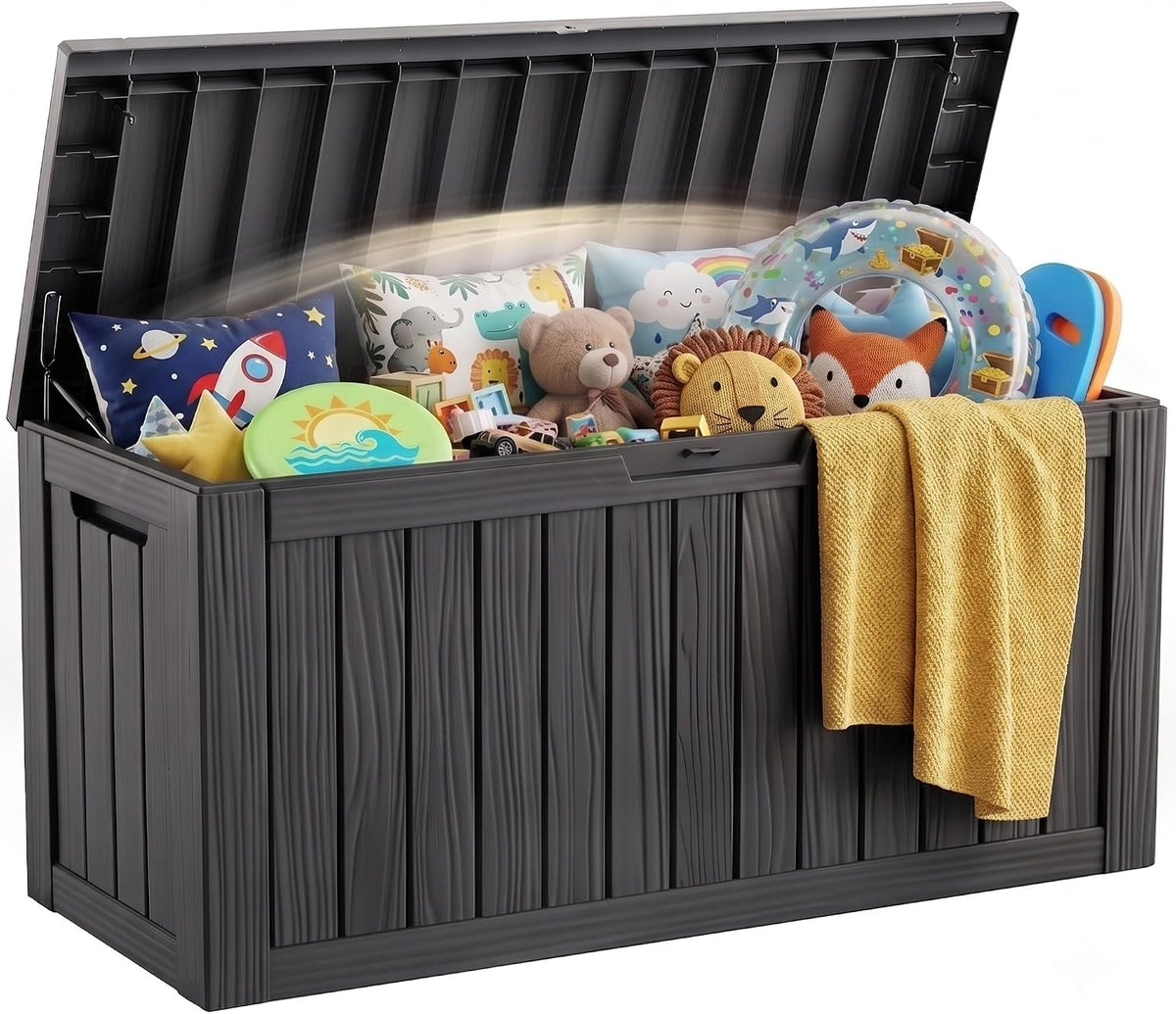 efu outdoor storage box 150 gallon deck box, main product view