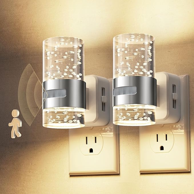 L LOHAS LED Motion Sensor Night Light, Dimmable Night Lights Plug into Wall by LLOHASLED