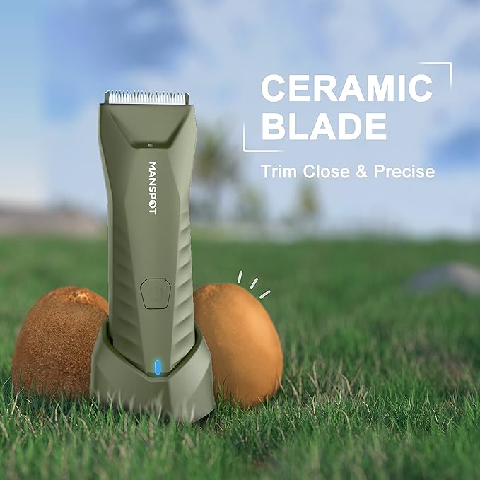 MANSPOT Manscape Trimmer for Men Ball/Pubic/Groin, Electric Body Hair Trimmer - Image 2