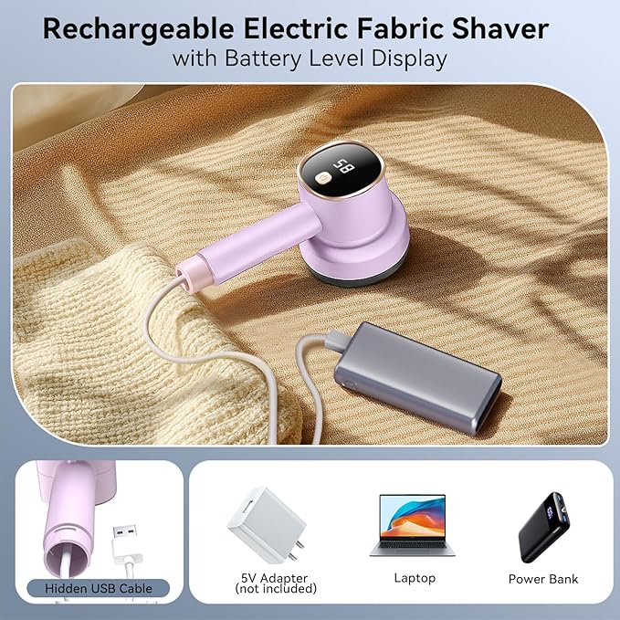 Smyeviva Rechargeable Fabric Shaver - Image 5
