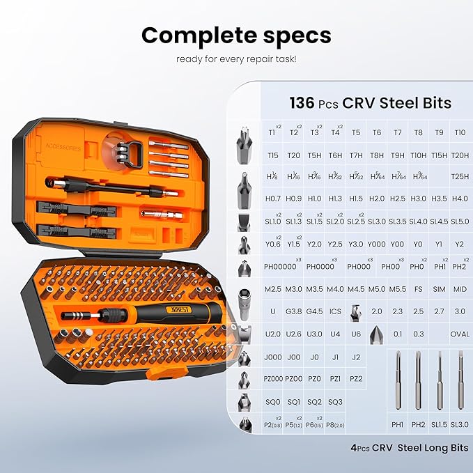 JOREST 152 in 1 Precision Screwdriver Set, Tool Gifts - Image 3