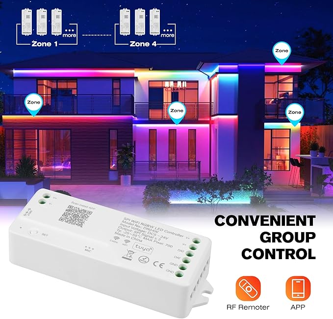 XXK DR04W WiFi SPI 5~24V RGB Controller - Image 6