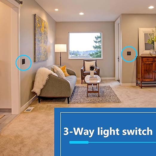 LIDER Minimalist Design Matte Finish Lighted Decorator Switch, Frameless Paddle - Image 6