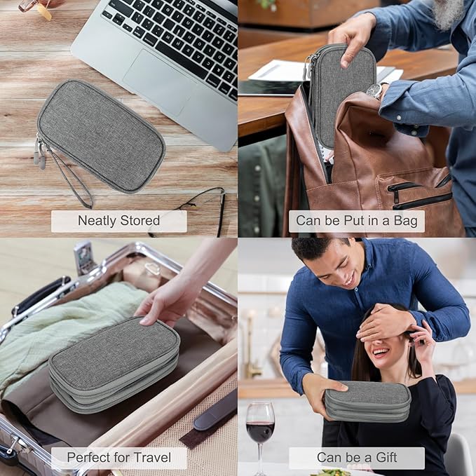 FYY Travel Cable Organizer Pouch Electronic Accessories Carry Case Portable - Image 7