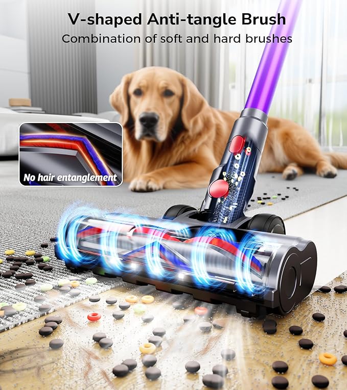 Cordless Vacuum Cleaner, 600W 50Kpa 70 Mins Cordless Stick Vacuum, - Image 4