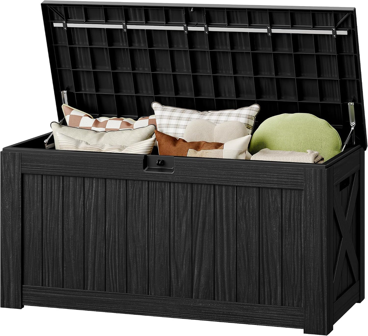 130 gallon deck box outdoor indoor waterproof storage, main product view