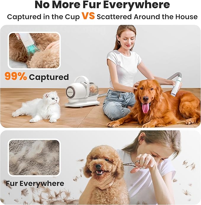 Neakasa P1 Pro Pet Grooming Kit & Vacuum Suction 99% Pet Hair, Professional - Image 4