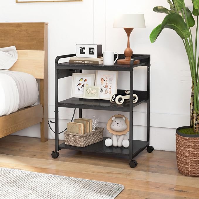 Livofloral Printer Stands with Charging Station, 25.2 x 18.9 Inch Large Printer - Image 7
