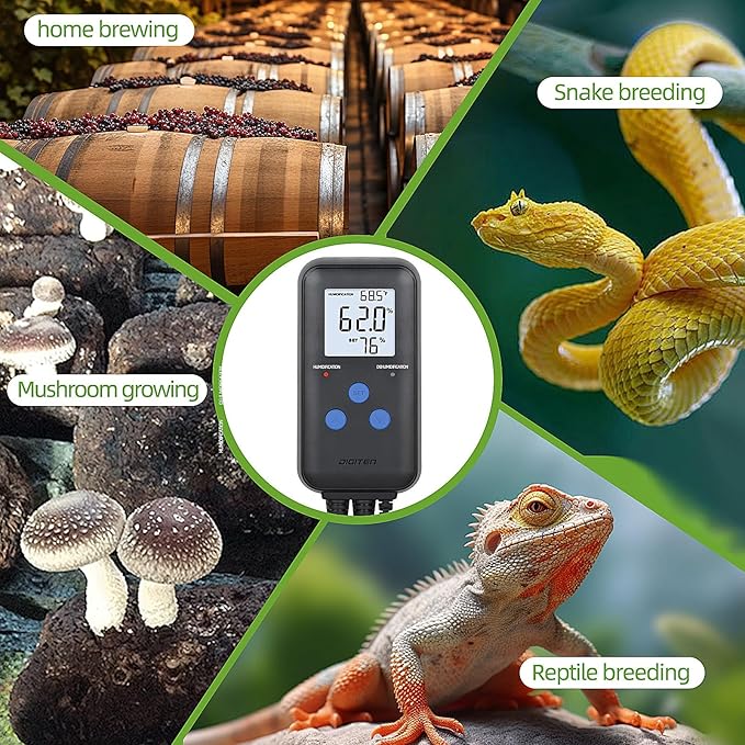 DIGITEN Humidity Controller Pre-Wired Digital Humidistat - Image 8