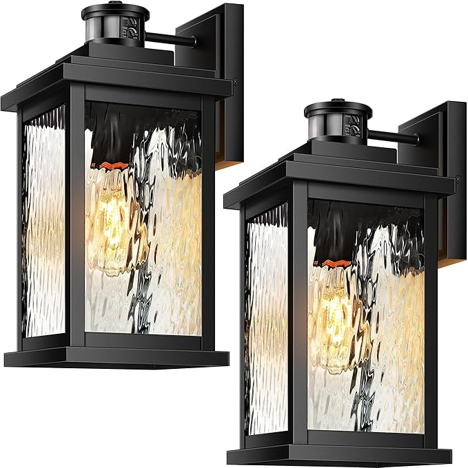 VIANIS 2 Pack Large Advanced Motion Sensor Outdoor Lights, Aluminum Waterproof by VIANISLIGHTING