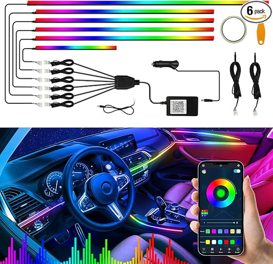 Interior Car LED Strip Lights, Acrylic LED Lights by AMKI
