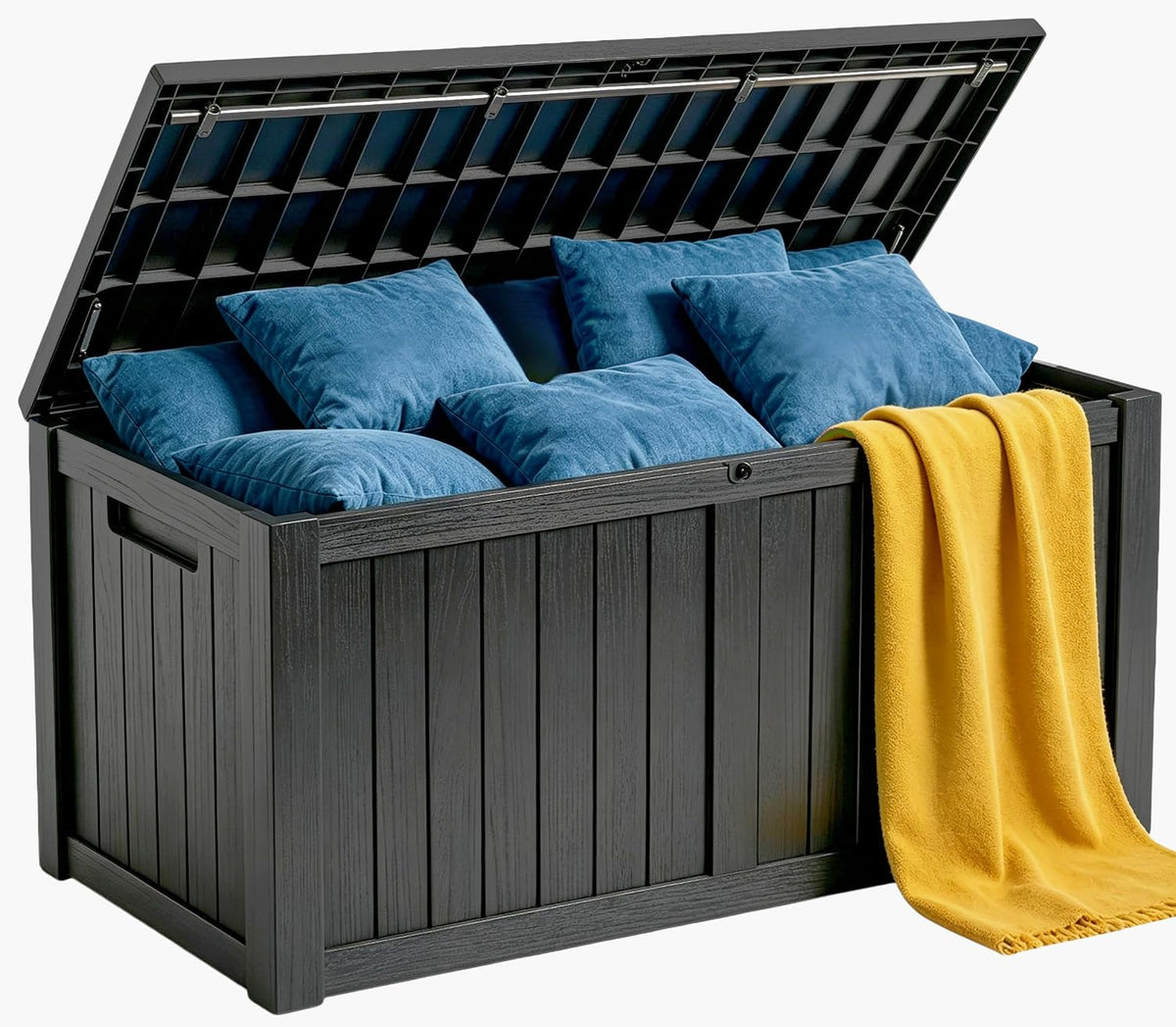 makino 178 gallon large resin outdoor storage box, main product view