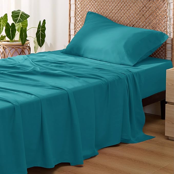 Bedsure Cooling Sheets Twin XL, Rayon Derived from Bamboo, Breathable & Soft by BEDSURE