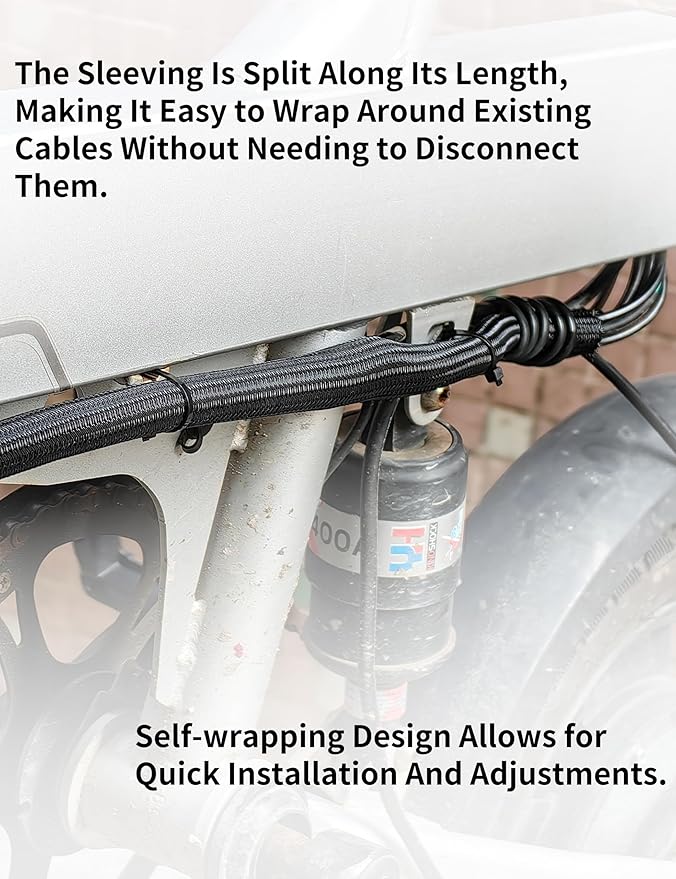 Cable Management Split Wire Loom Sleeve - Image 4