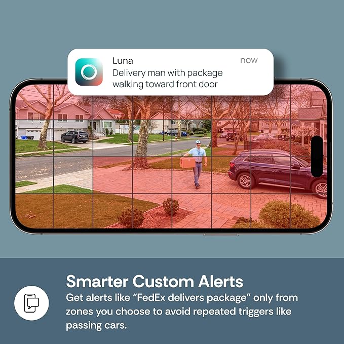 Luna 2K QHD Security Camera Indoor/Outdoor, Wired IP65 2, 4GHz WiFi Camera - Image 6