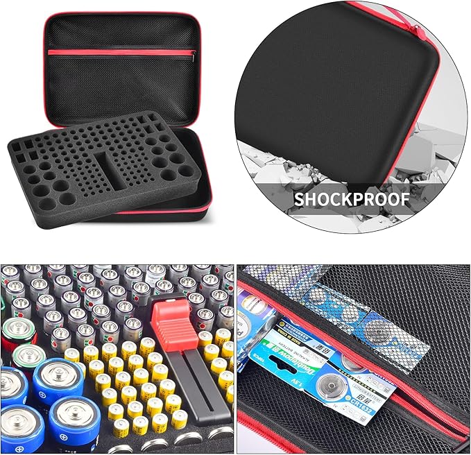 Battery Organizer Storage Holder, Batteries Storage Containers Box - Image 3