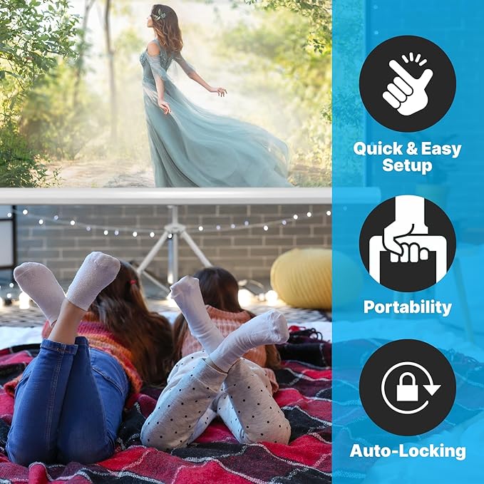 Pyle 72 Inch Outdoor Projector Screen - Image 4
