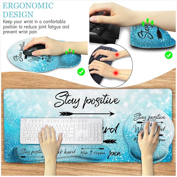 LIMKRIAN Desk Mat Pad, XXL Large Gaming Mouse Pad - Image 3