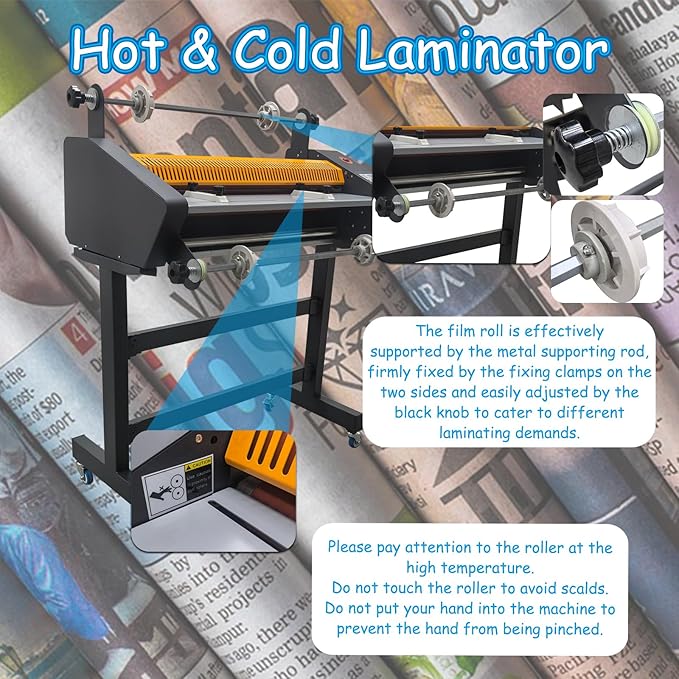 Banfluxion 25" Electric Auto Double-Sided Laminator, 110V Thermal Roll - Image 2