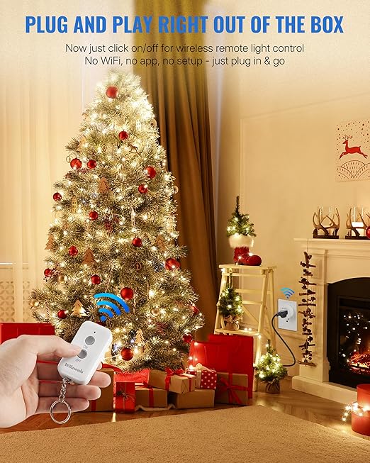 Remote Control Outlet Plug, WILAWELS Wireless Remote On Off Switch - Image 3
