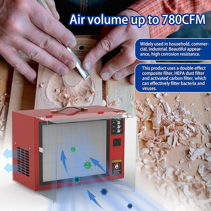 OUKEETO Portable Air Filtration System - Image 5