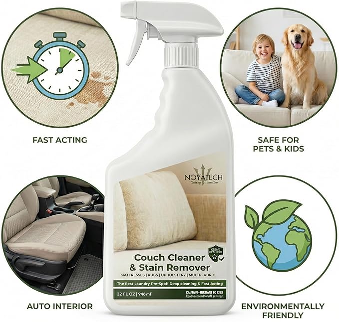 NOYATECH Couch Cleaner and Stain Remover Spray – Professional Strength - Image 7